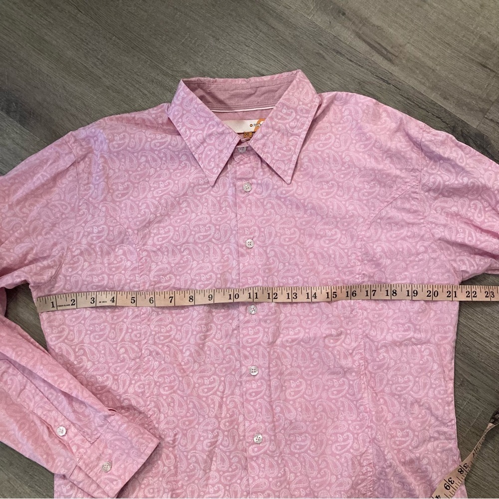 First Point Pink Button Down Xl Euc - image 8